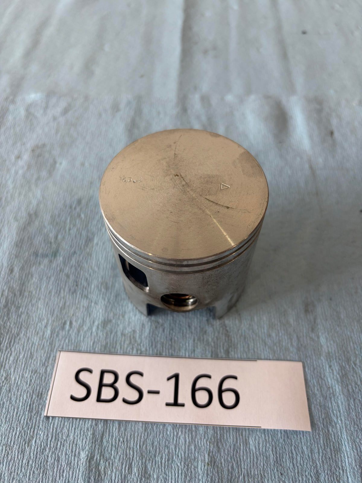 Polini 177 2nd Over Piston 63.8 No Rings Wrist Pin Inside Unused
