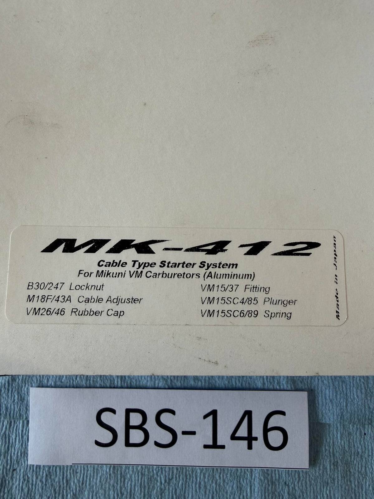 Mikuni Choke Cable kit