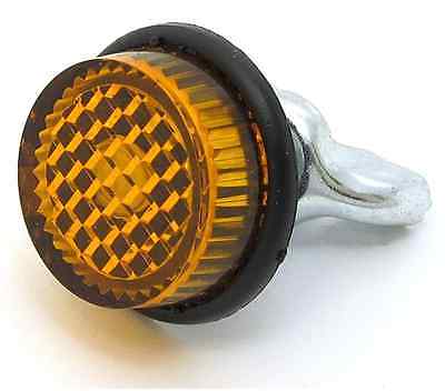 Licensce Plate Reflector Screw, Amber