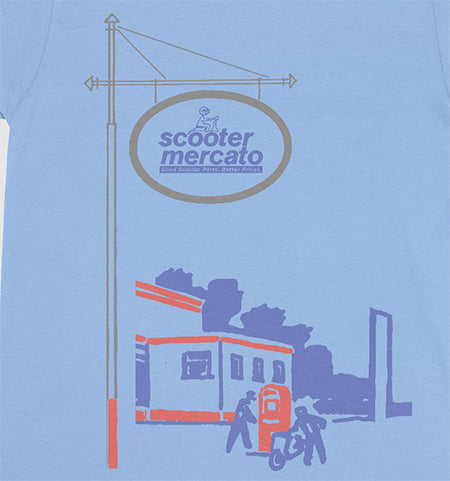 T-Shirt Sign Post / Scooter Shop