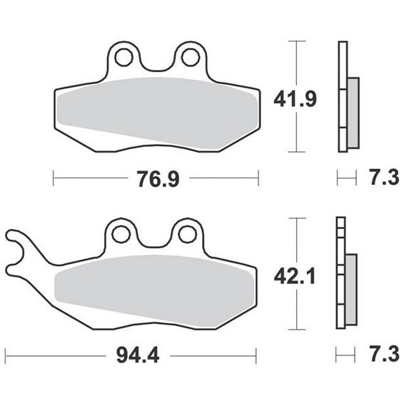 Brake Pads, GT 125/200 Chassis, Brake Pads, Front GT Brembo/Grimeca