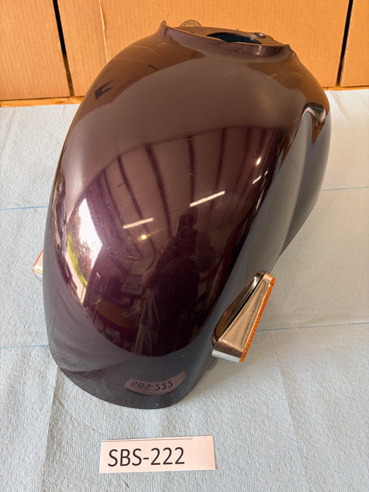 Vespa GT200 Burgundy Mudguard Fender with Reflectors