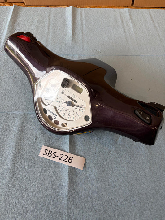 Vespa GT200 Burgundy Speedo and Headset Cover