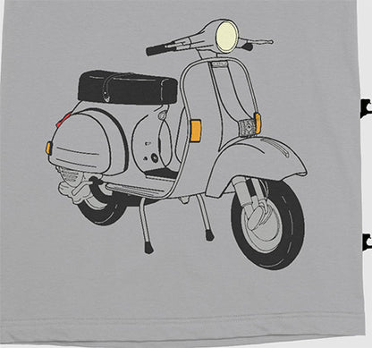 T-Shirt P Series Line Drawing Silver